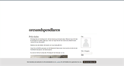 Desktop Screenshot of oresundspendlaren.blogg.se