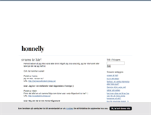 Tablet Screenshot of honnelly.blogg.se
