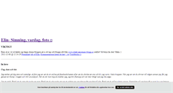Desktop Screenshot of elinsday.blogg.se