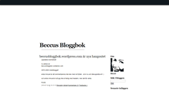 Desktop Screenshot of beccus.blogg.se