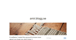 Desktop Screenshot of amir.blogg.se