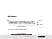 Tablet Screenshot of minbroder.blogg.se