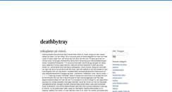 Desktop Screenshot of deathbytray.blogg.se