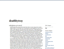 Tablet Screenshot of deathbytray.blogg.se