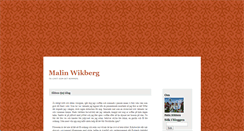 Desktop Screenshot of mwikberg.blogg.se
