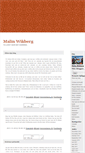 Mobile Screenshot of mwikberg.blogg.se