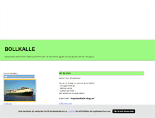 Tablet Screenshot of bollkalle.blogg.se