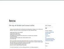 Tablet Screenshot of becca.blogg.se