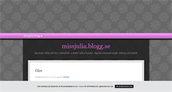 Desktop Screenshot of missjulia.blogg.se