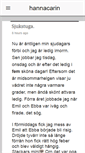 Mobile Screenshot of hannacarin.blogg.se