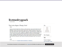 Tablet Screenshot of livetmedryggsack.blogg.se