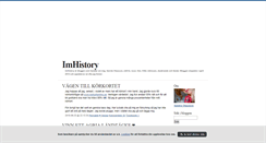 Desktop Screenshot of imhistory.blogg.se