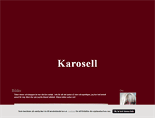 Tablet Screenshot of karosell.blogg.se