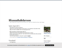 Tablet Screenshot of lifeasnathalielarsson.blogg.se