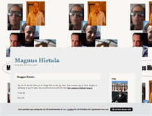 Tablet Screenshot of magnushietala.blogg.se