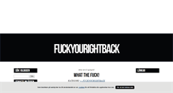 Desktop Screenshot of fuckyourightback.blogg.se