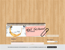 Tablet Screenshot of nailschool.blogg.se