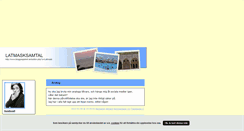 Desktop Screenshot of latmasksamtal.blogg.se