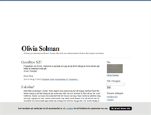 Tablet Screenshot of oliviasolman.blogg.se