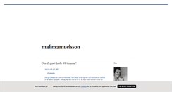 Desktop Screenshot of malinsamuelsson.blogg.se