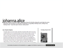 Tablet Screenshot of johannaalice.blogg.se