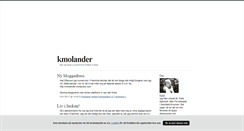 Desktop Screenshot of kmolander.blogg.se