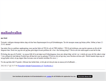 Tablet Screenshot of mallanbrallan.blogg.se