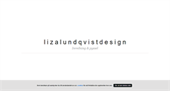 Desktop Screenshot of lizalundqvistdesign.blogg.se