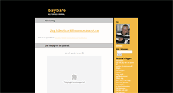 Desktop Screenshot of baybare.blogg.se