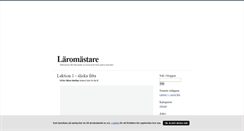 Desktop Screenshot of laromastare.blogg.se