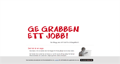 Desktop Screenshot of gegrabbenettjobb.blogg.se