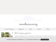 Tablet Screenshot of monikaronning.blogg.se