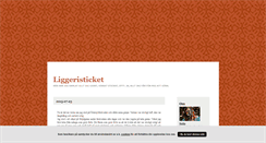Desktop Screenshot of liggeristicket.blogg.se