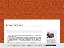 Tablet Screenshot of liggeristicket.blogg.se