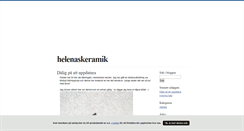 Desktop Screenshot of helenaskeramik.blogg.se