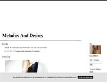 Tablet Screenshot of melodiesanddesires.blogg.se