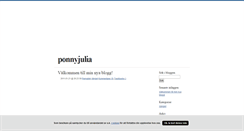 Desktop Screenshot of ponnyjulia.blogg.se
