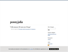 Tablet Screenshot of ponnyjulia.blogg.se