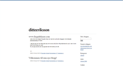 Desktop Screenshot of ditteeriksson.blogg.se
