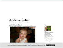 Tablet Screenshot of oktobernovember.blogg.se