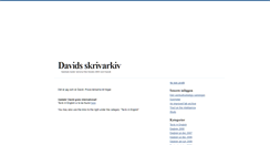 Desktop Screenshot of dindavid.blogg.se