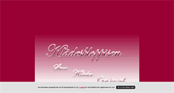 Desktop Screenshot of kladesbloppisen.blogg.se