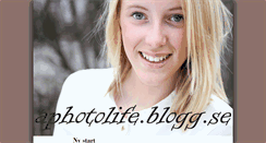 Desktop Screenshot of aphotolife.blogg.se
