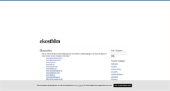 Desktop Screenshot of ekosthlm.blogg.se