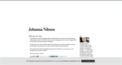 Desktop Screenshot of johannanilssonforfattare.blogg.se