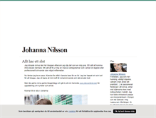 Tablet Screenshot of johannanilssonforfattare.blogg.se