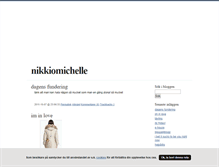 Tablet Screenshot of nikkiomichelle.blogg.se