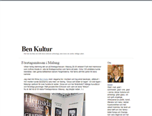 Tablet Screenshot of benkultur.blogg.se