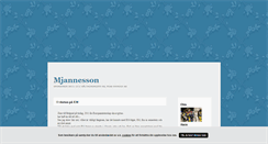 Desktop Screenshot of mjannesson.blogg.se