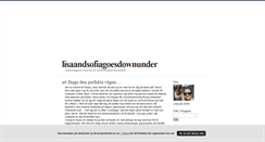 Desktop Screenshot of lisaandsofiagoesdownunder.blogg.se